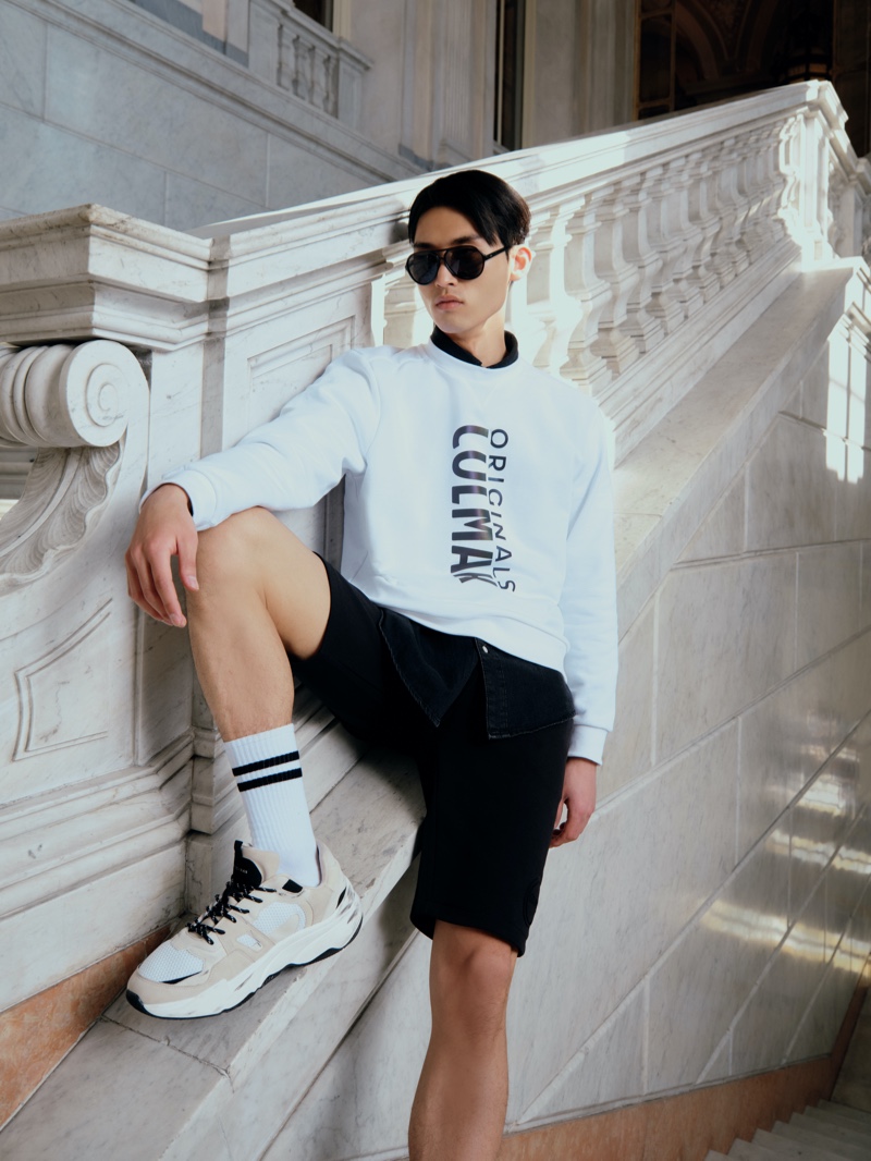 Colmar Originals showcases classic black and white style for a casual look.